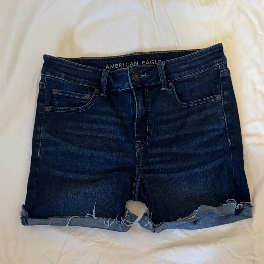 American Eagle Midi Denim Shorts, Sz 8, NWOT